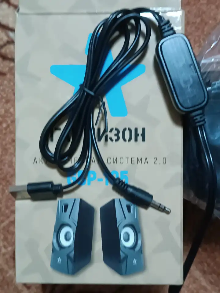 Акустическая система 2.0 колонки 6 Ватт 2,5 USB подключение, фотография 2