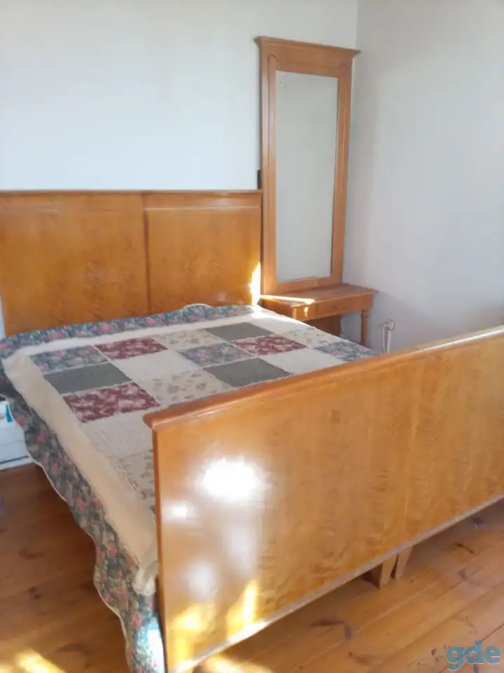 Кровать из массива, старинная, бу, добротная, фотография 1