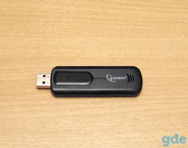 Wi-Fi/Bluetooth адаптер Gembird NICW-U5 (чёрный цвет), фотография 1