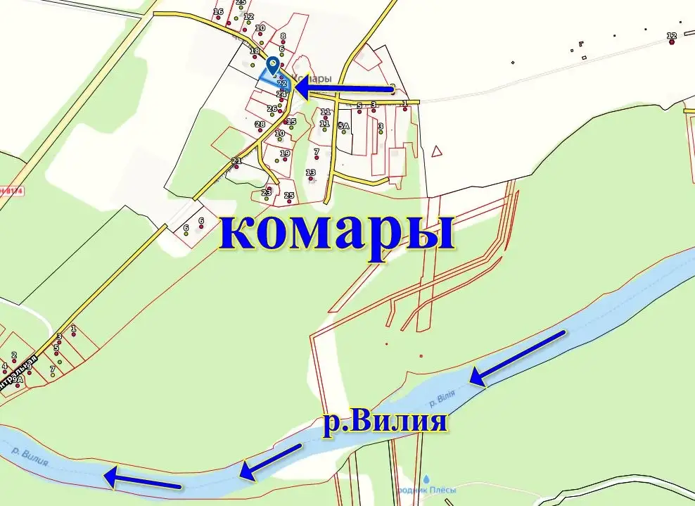Продам дом, д. Комары, Вилейский р-н, Молодечненское напр., 86 км от МКАД, фотография 8