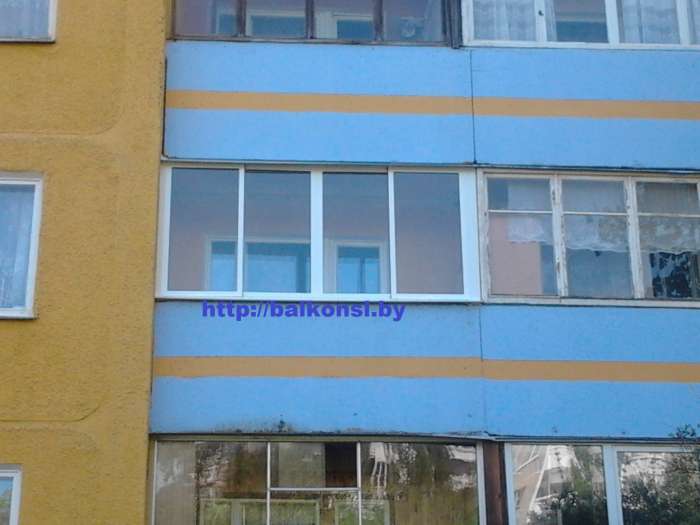 Алюминиевые балконные рамы, фотография 1