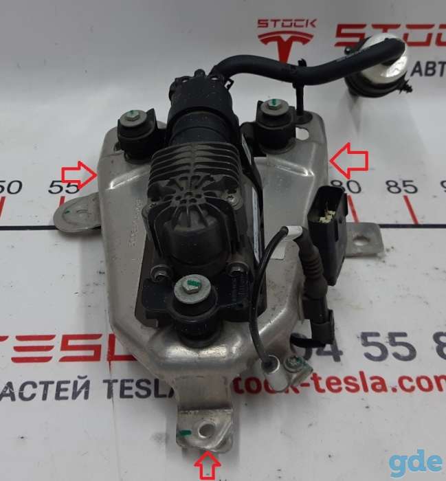 Зап. части для авто Tesla. Кронштейн компрессора (металл) Tesla model SBB AIR SUSP COMPRESSOR BR, фотография 3