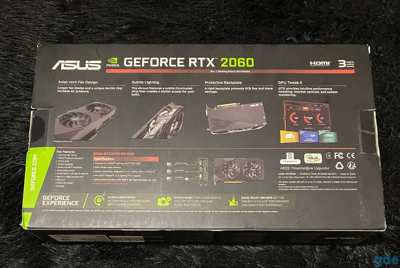 Видеокарта ASUS DUAL GEFORCE RTX 2060, фотография 3