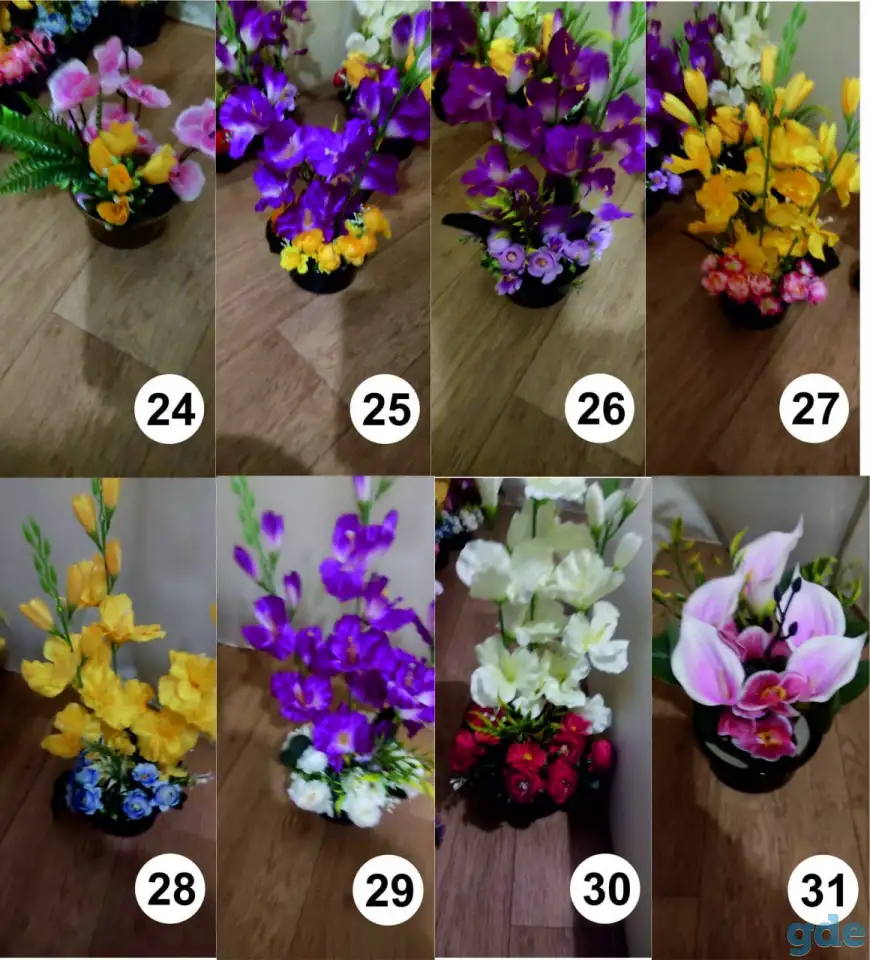 Композиции из искусственных цветов., фотография 5
