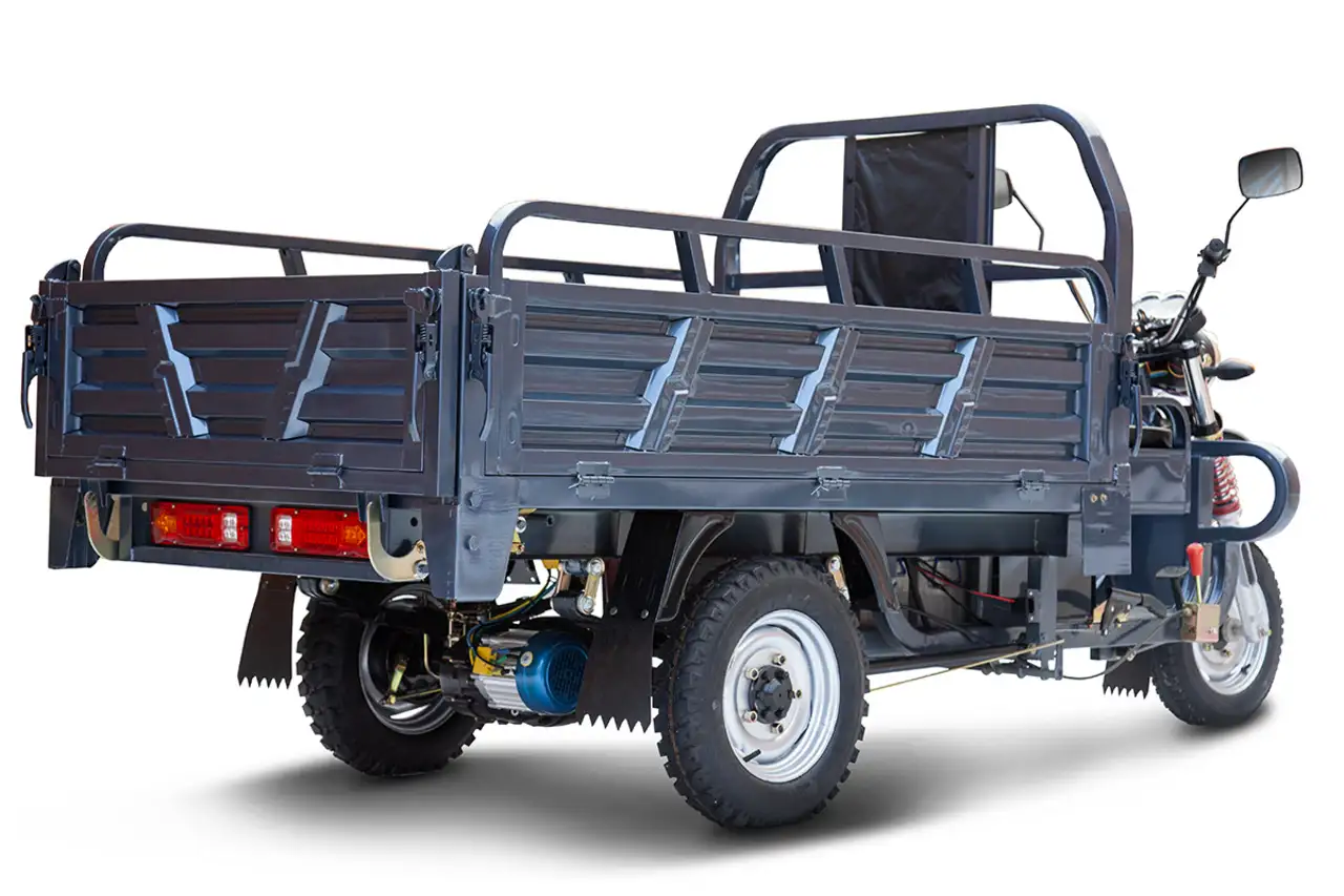 Грузовой электротрицикл rutrike титан 2000 гидравлика 60v1500w, фотография 6
