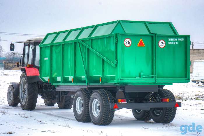Полуприцеп тракторный самосвальный ЩЕПОВОЗ 12тн, 21куб (собственное производство), фотография 4
