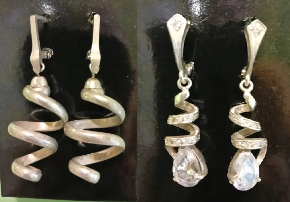 Серебряный кулон, серебряные серьги, фотография 7