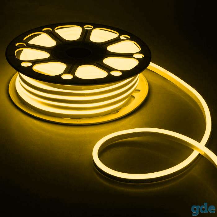 Светодиодные ленты Гибкий неон 8 х 16 мм, 25 м. LED-120-SMD2835, 220 V, СИНИЙ, фотография 2
