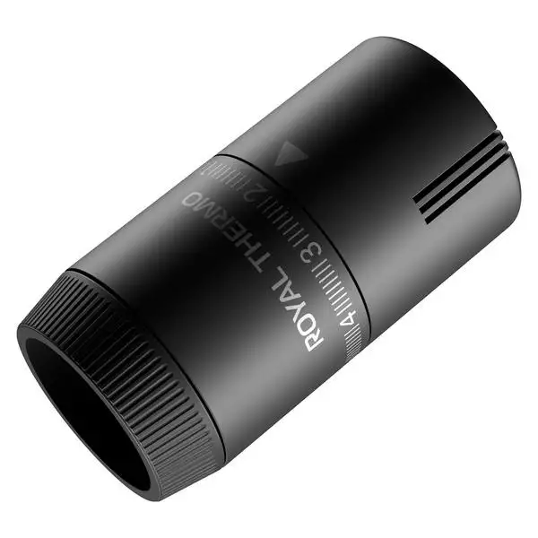 Термостатическая головка Royal Thermo Design М30х1,5 цвет черный, фотография 1