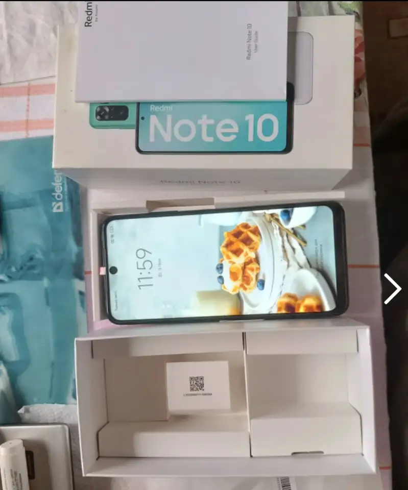 Redmi Note 10S 8128Gb рабочий трещина под защитной пленкой, фотография 6