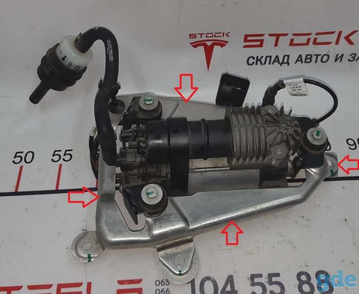 Зап. части для авто Tesla. Кронштейн компрессора (металл) Tesla model SBB AIR SUSP COMPRESSOR BR, фотография 7