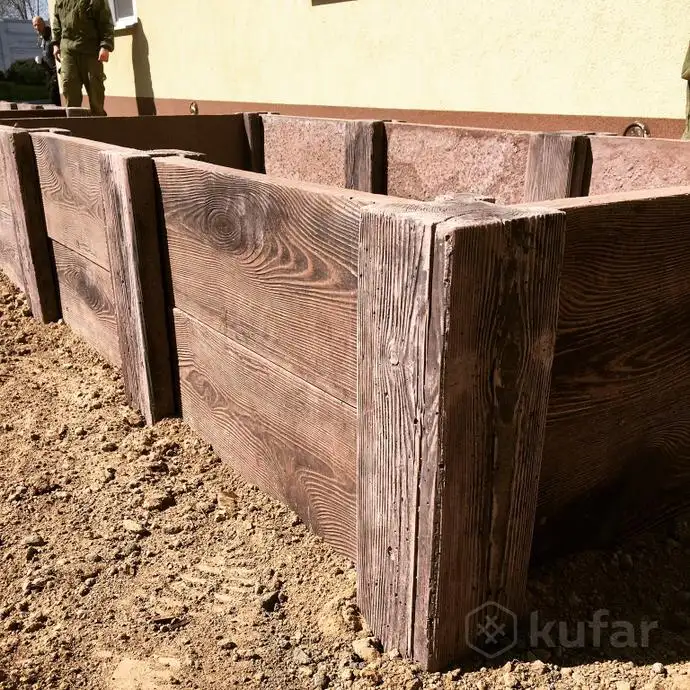 Грядки клумбы из бетона, фотография 3