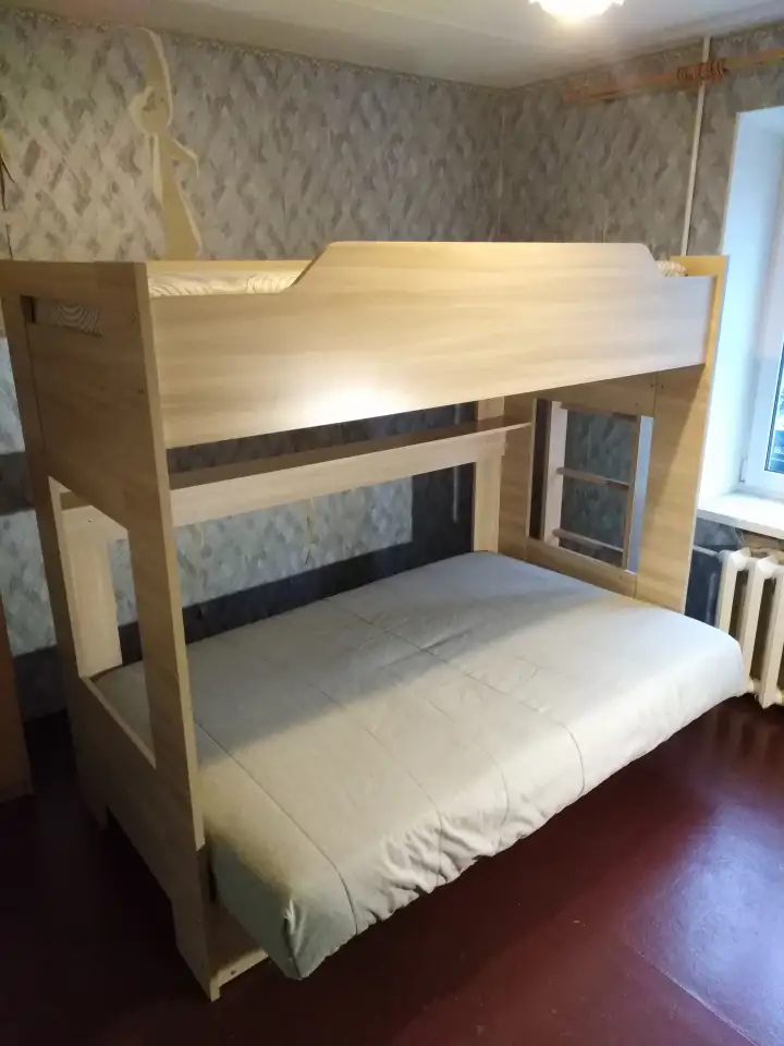 Кровать двухъярусная с диваном, фотография 2