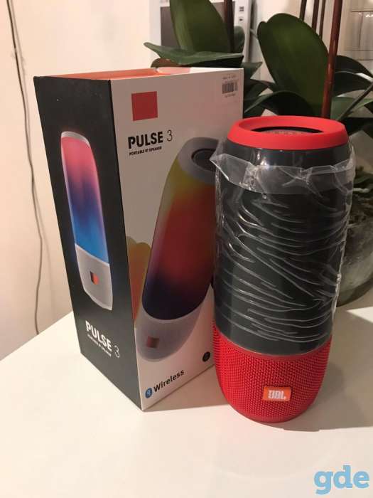 Колонки jbl puls 3 (синяя и красная), фотография 4