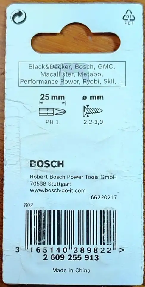 Набор бит Bosch PH1, фотография 2