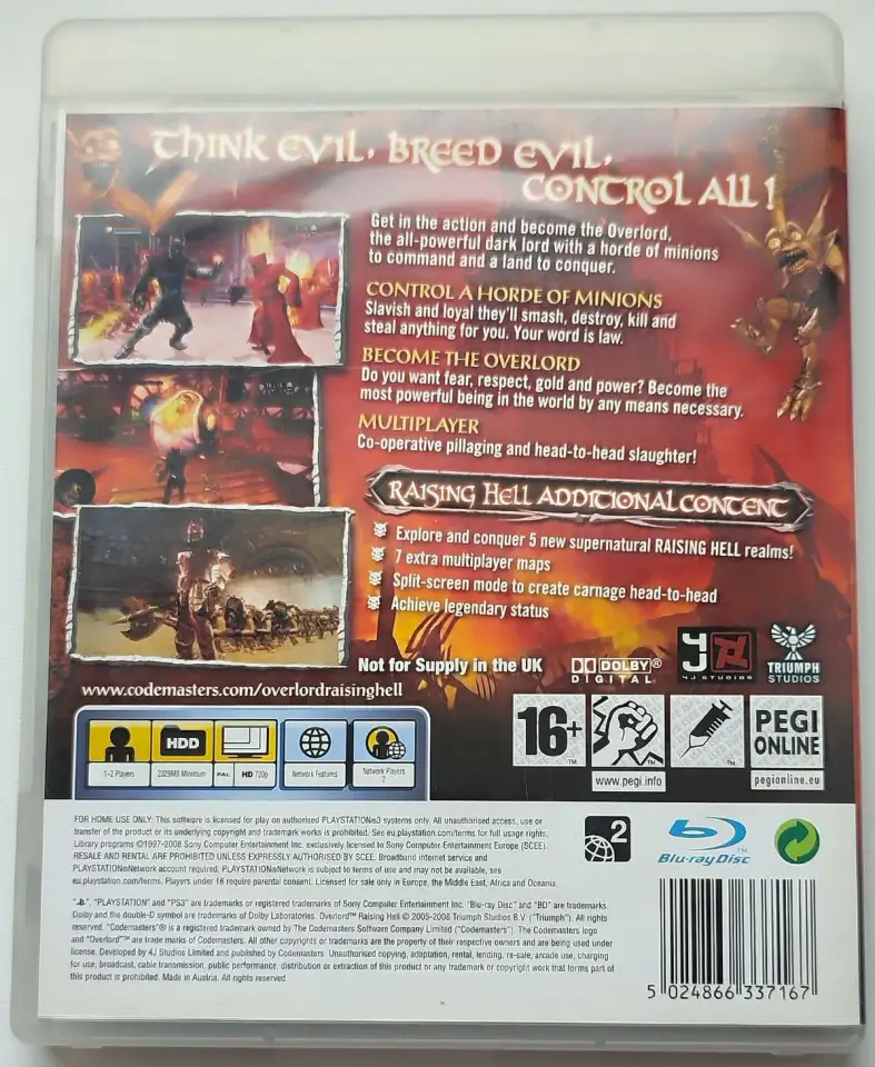 Overlord. Raising hell для PS3, фотография 2