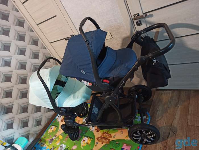 коляска для двойни 3в1, фотография 1
