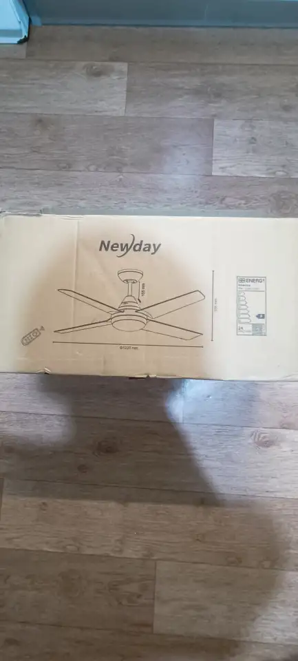 Потолочный вентилятор Newday с подсветкой,, фотография 1