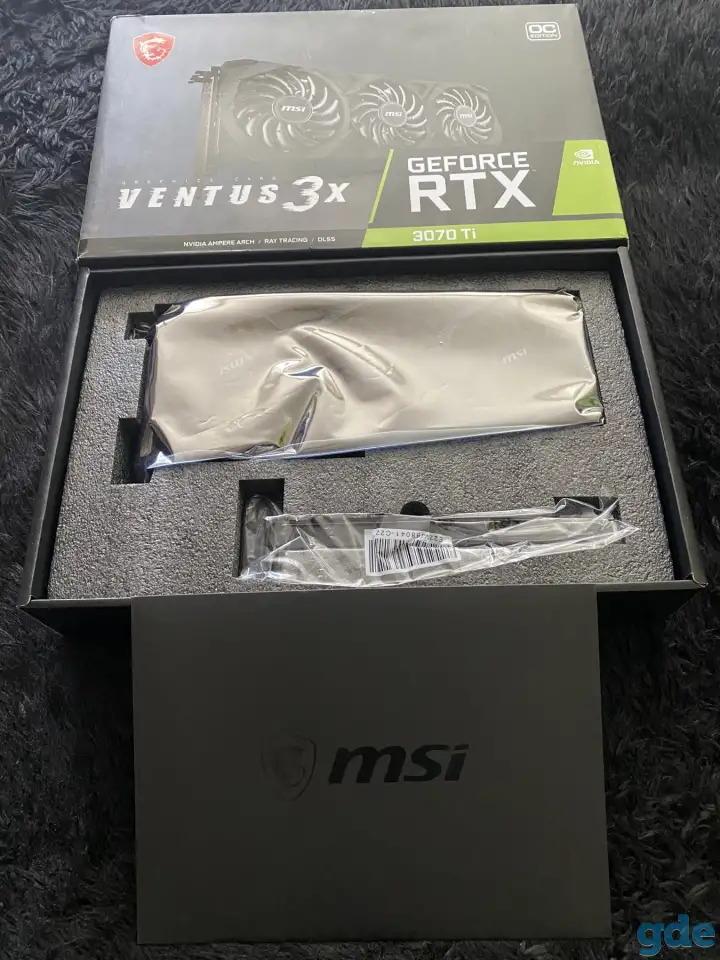 Видеокарта MSI GEFORCE RTX 3070 Ti VENTUS З X, фотография 1
