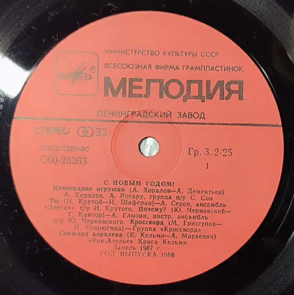 Грампластинка С Новым годом! (1988), фотография 5