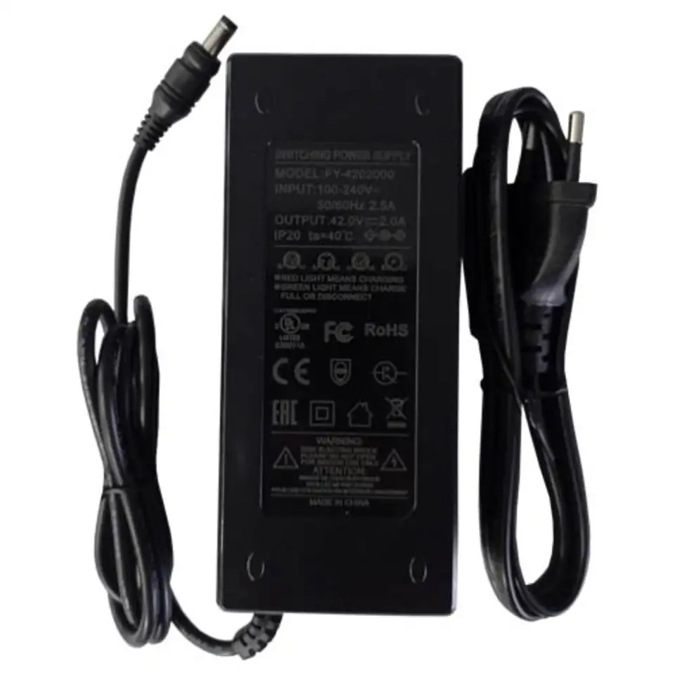 Зарядное устройство 36v 2a li-ion (42v 2.5a), фотография 1