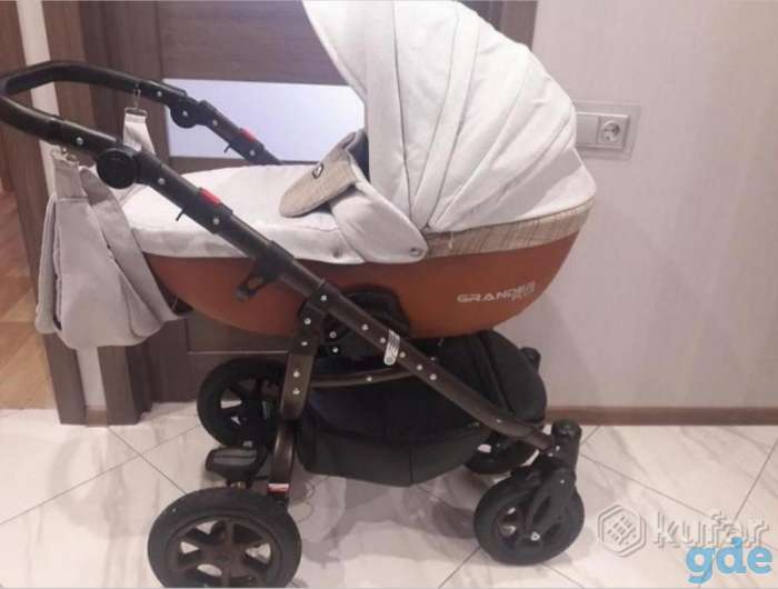 Продам коляску тутек в эко коже 2 в 1 люлька, фотография 1