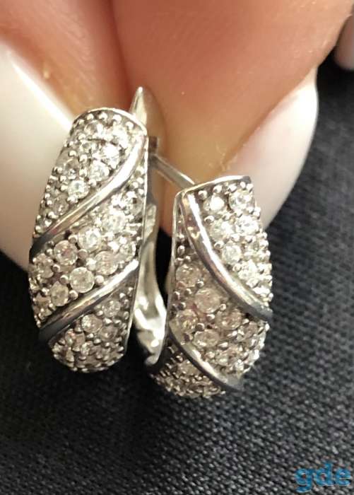 Сережки серебряные, фотография 3