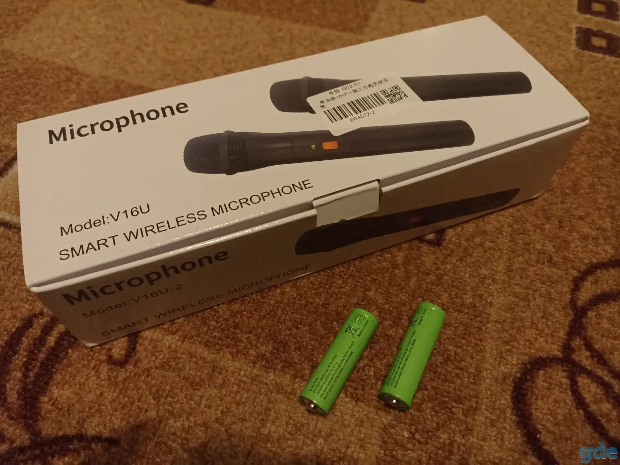 Микрофоны беспроводные два на одной базе USB и 2,5 на 6,3 джэк., фотография 1