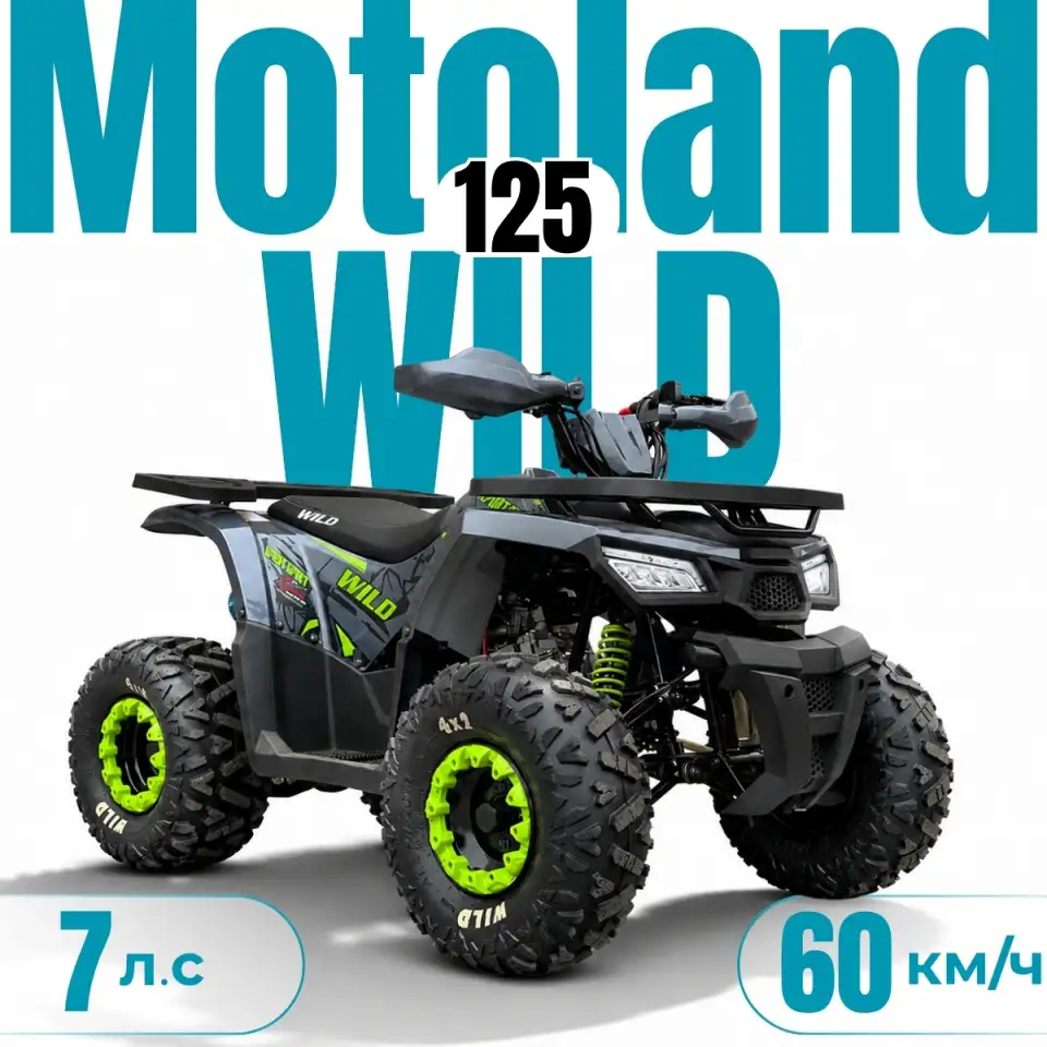 Квадроцикл ATV Motoland Wild 125 без ПТС (к-т з/ч), фотография 1