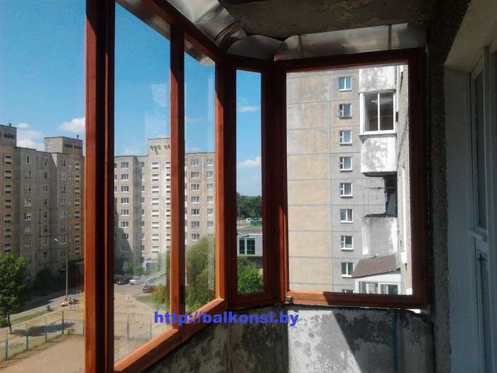 Балконные рамы из дерева, фотография 5