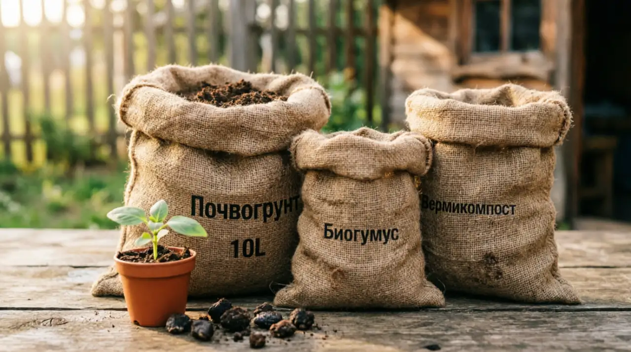 Готовые грунты с биогумусом  для рассады, цветов, томатов, фотография 3