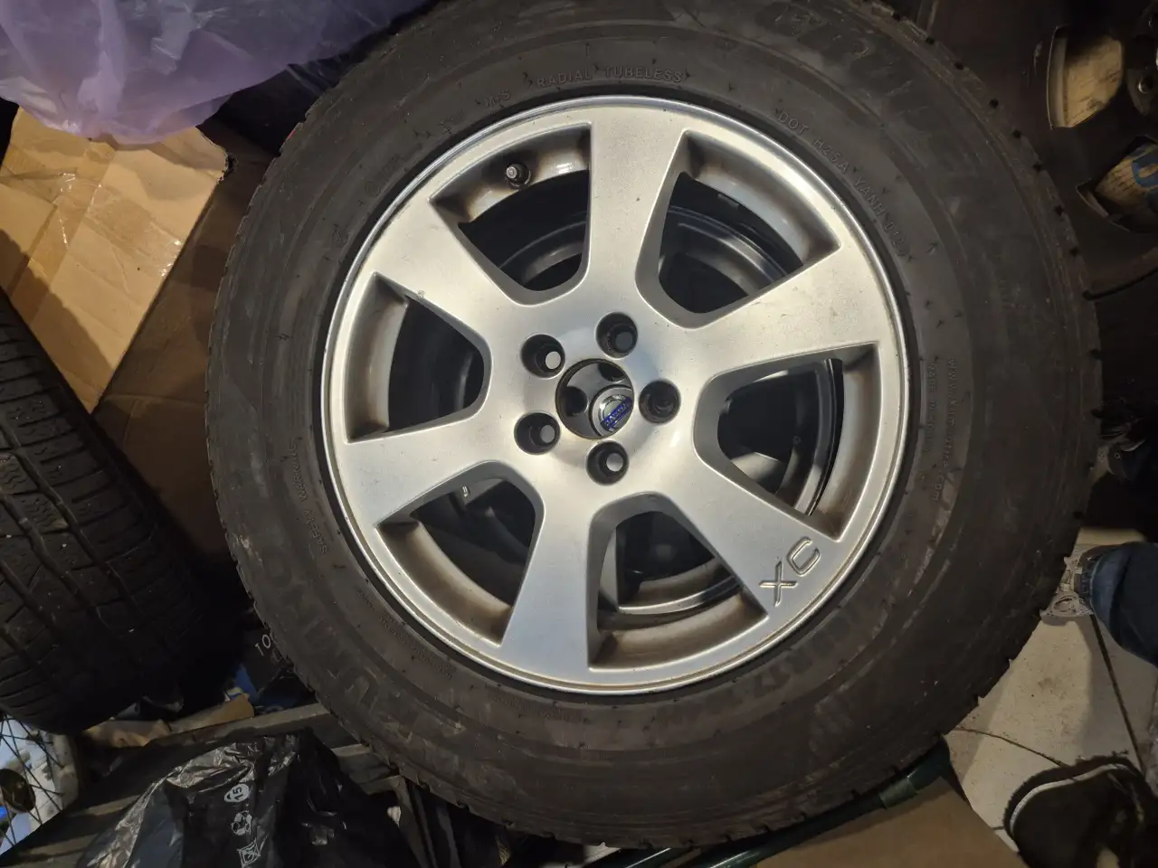 Литые диски Вольво XC60 оригинал 7.5x17, 5x108, ET55,  4 шт. Отличное состояние, фотография 4
