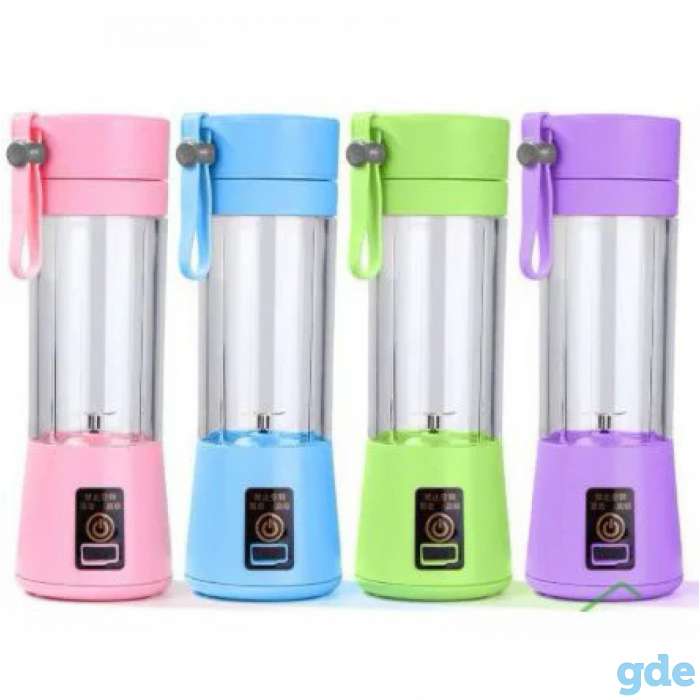 Портативный заряжаемый блендер Portable and Rechargeable Battery Juice Blender HM-03, фотография 2