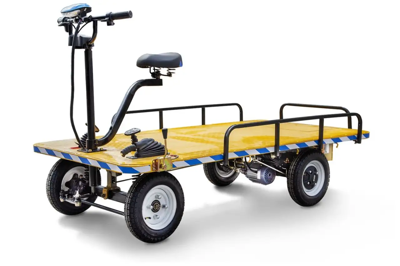 Платформенная тележка электрическая rutrike склад 2000 new, фотография 1