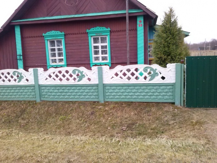 Декоративный железобетонный забор, фотография 5