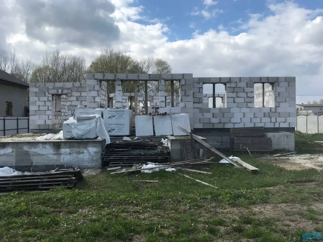 Участок с коробкой, Красный маяк, Покалюбичский с/с, ул.Юбилейная, фотография 4