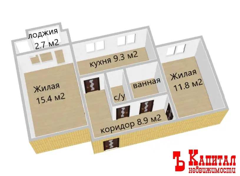 Продажа 2-х комнатной квартиры. Мельников луг, Газеты правда бульвар, фотография 11