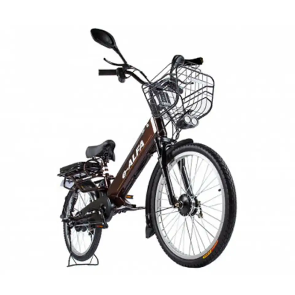 Электровелосипед green city e-alfa gl 500w, фотография 5