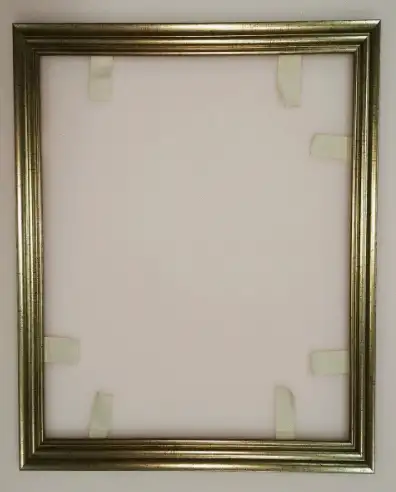 Рамка для картины холст дерево золотистый 35/50см, фотография 1