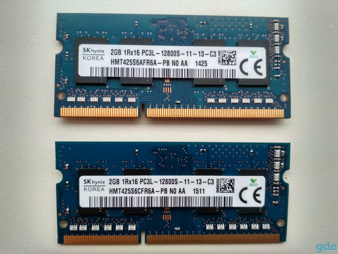 ОЗУ для ноутбука DDR3 2 шт. по 2 Gb, фотография 2