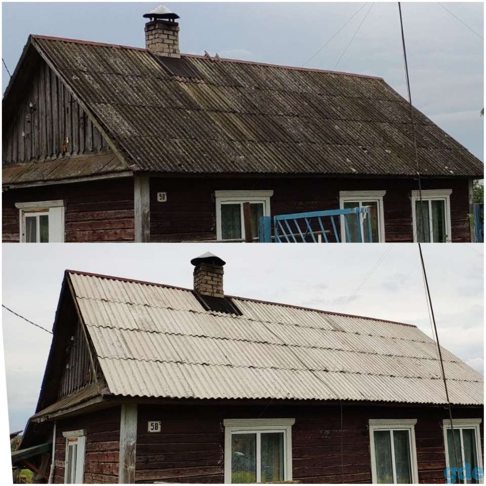 Покраска крыш, ангаров, заборов, домов., фотография 2