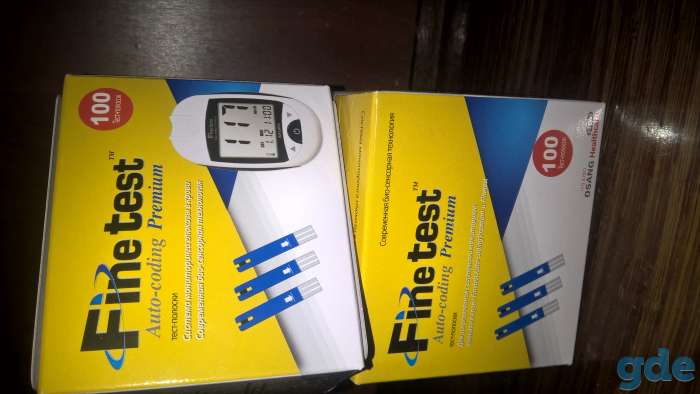 Тест -полски для измерения сахара в крови Fine test premium, фотография 1