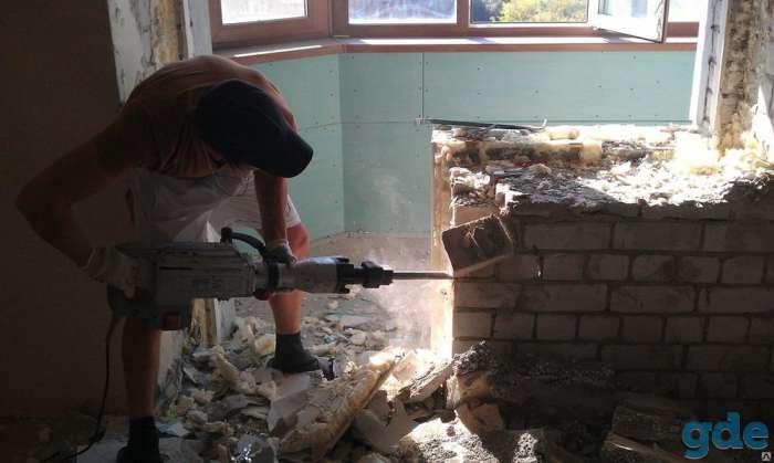 Демонтаж любой сложности от газосиликатных блоков до монолитного бетона., фотография 1