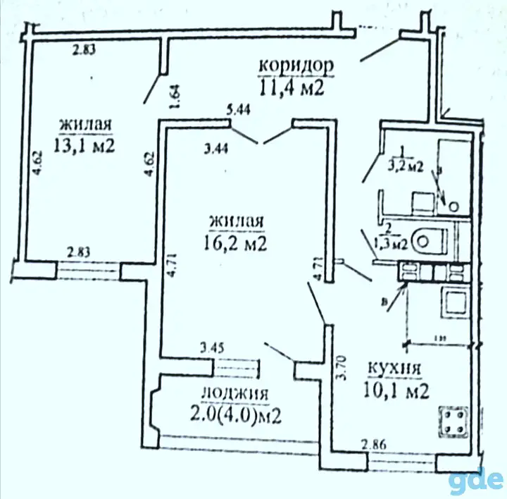 Продается 2-х комнатная квартира (без мебели)  в г. Минске, фотография 5