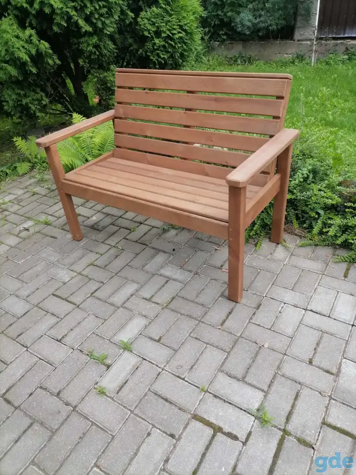 Качели, беседки, скамейки, пергола, кашпо, столы, фотография 6