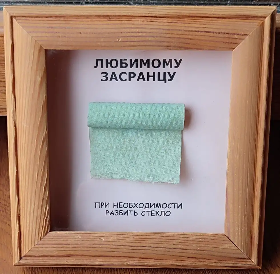 Прикол в рамке Любимому засранцу, фотография 1