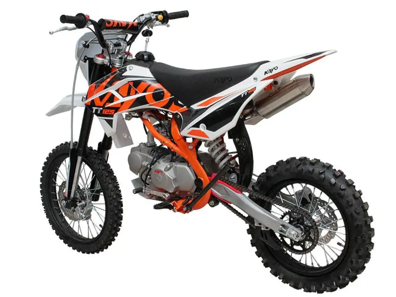Питбайк kayo basic k125em 17/14 krz (механ. сцепл., эл. стартер 2024, фотография 5