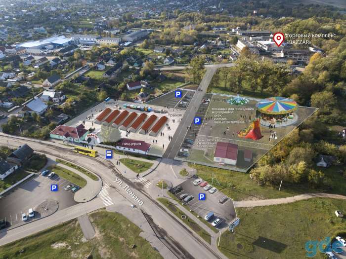 Сдаются в аренду торговые помещения площадью от 50 до 1500 кв.м в новом торговом комплексе BAZZAR в г. Скидель., фотография 3