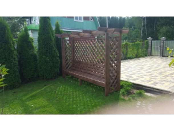 Пергола со скамейкой 3m, фотография 1