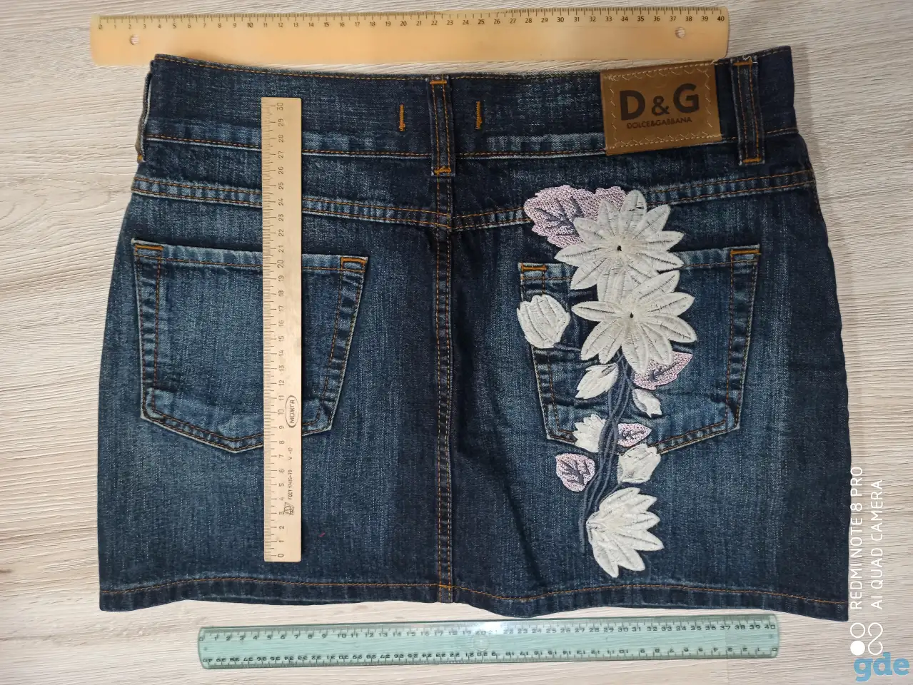 Юбка D@G DOLCE GABANO Италия. Размер SIZE:30. Талия (полуобхват) - 41 см,   длина - 34., фотография 3
